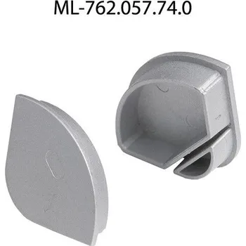 Stavební profil McLED ML-762.057.74.0 Koncovka pro RL2 bez otvoru, stříbrná barva, 1ks