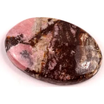 Přírodní kámen Kabošon Černý Rhodonit č.6499 (33x22x6mm)