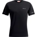 Pánské běžecké tričko Swix PACE M Černá, Stříbrná