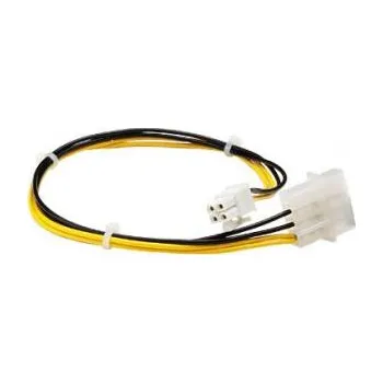 Napájecí PC redukce, interní, DC 5,25" - P4 (4pin), černá, Logo