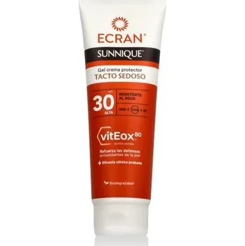 Přípravek na opalování Ecran Sunnique Silky Touch Protective Gel Cream SPF30 mléko na opalování 250 ml