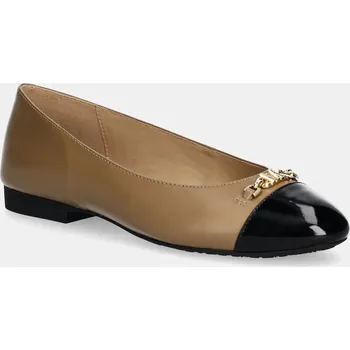 Dámské baleríny Kožené baleríny MICHAEL Michael Kors Rebecca béžová barva, 40F4RBFP1L.297 80X, EUR 40