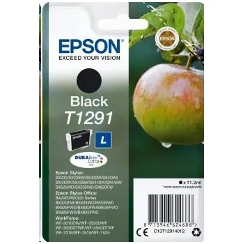 Počítač EPSON ink čer Singlepack "Jablko" Black T1291 DURABrite Ultra Ink (11,2 ml)