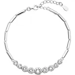 Stříbrný náramek se Swarovski krystaly bílý 33111.1 Krystal