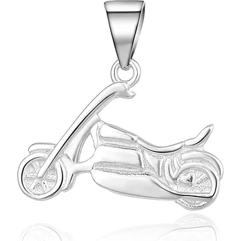 Přívěsek MOISS stříbrný přívěsek MOTORKA P0000796