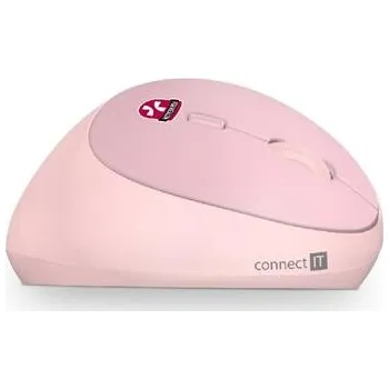 Počítač CONNECT IT FOR HEALTH LADIES PINK ergonomická vertikální myš, bezdrátová - CMO-2600-PK