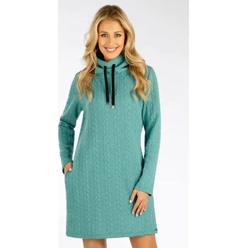 Dámské šaty Dámské teplé mikinové šaty LITEX vzor pleteniny XL