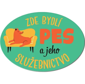 Party dekorace Cedulka na dveře - Pes