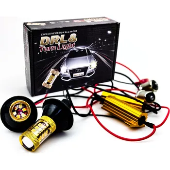 Denní svícení Směrovky + LED denní svícení 2v1 DRL BAU15S PY21W