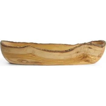 Podlouhlá miska z olivového dřeva HENDI 400x90x(H)80 mm