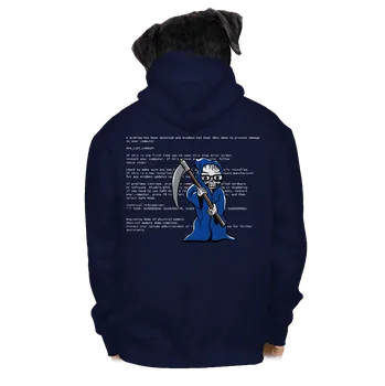 Pánská mikina Bastard Modrá smrt pánská mikina na zip Navy