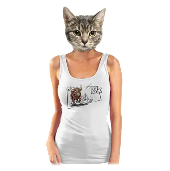 Bastard Kočičí horoskop: Býk dámské tílko klasické White