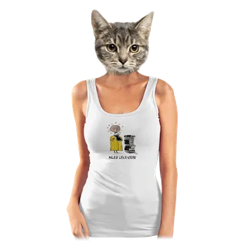 Bastard Miluji literaturu dámské tílko klasické White