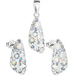 Sada šperků s krystaly Swarovski náušnice a přívěsek modrý 39167.3 Light Sapphire