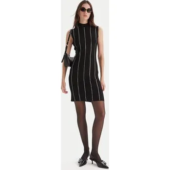 Dámské šaty HUGO Úpletové šaty Sbonny 50548258 Černá Slim Fit XXL