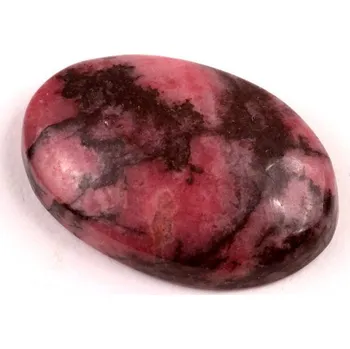Přírodní kámen Kabošon Růžový Rhodonit č.6474 (30x20x7mm)