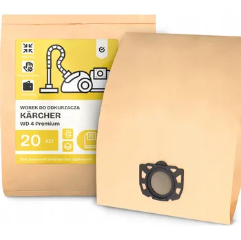 Sáček do vysavače Papírové sáčky do vysavače Kärcher WD 4 Premium, 20 ks