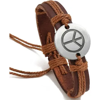 Náramek Náramek Peace - Hnědá KP-33223