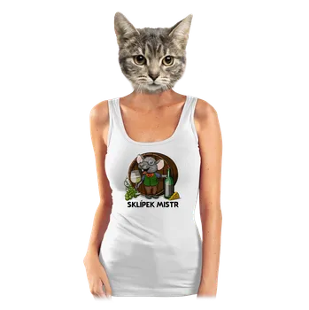 Bastard Sklípek mistr dámské tílko klasické White