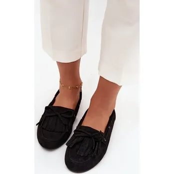 Dámské mokasíny Boto Dámské mokasyny s třásněmi a mašlí Olivianne Barva: Černá, Velikost: 40