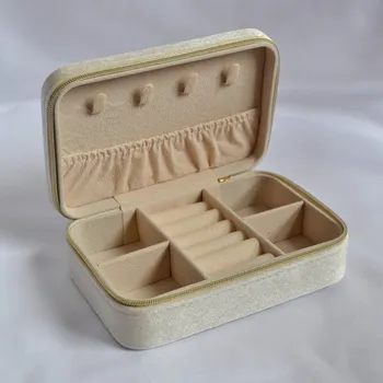 Šperkovnice Šperkovnice obdélníková na zip SK0004 béžová