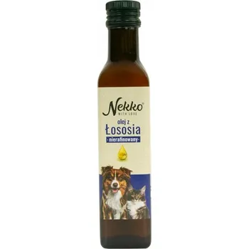 NEKKO LOSOSOVÝ OLEJ nerafinovaný PRO PSA KOČKU 250 ml