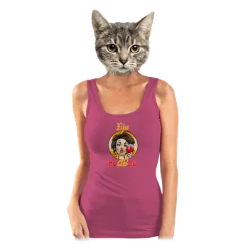 Bastard Žiju hudbou dámské tílko klasické Magenta