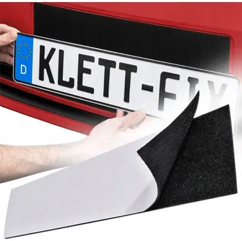 Osvětlení SPZ Rámečky na registrační značky na suchý zip držáky upevnění neviditelné 2 ks