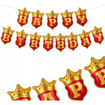 BALÓNKOVÁ GIRLANDA NÁPIS Happy Birthday PÍSMENA NAROZENINY