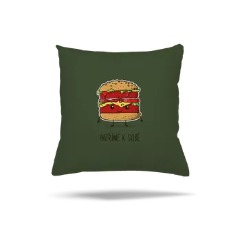 Polštář Bastard Patříme k sobě polštář Olive Green