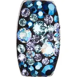 Stříbrný přívěsek s krystaly Swarovski modrý obdélník 34194.3 Blue Style