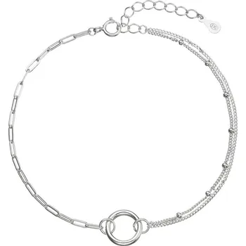 Náušnice Stříbrný náramek kroužek 63013