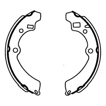 Brzdová čelist Sada brzdových čelistí KAVO PARTS KBS-8909