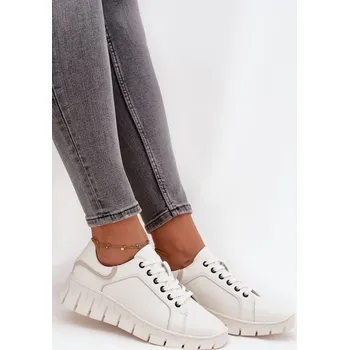 Dámské polobotky Kožené dámské polobotky Vinceza 41493 Barva: Bílá, Velikost: 36