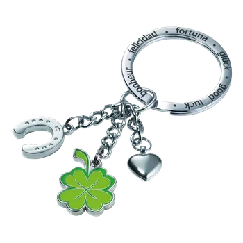 Školní batoh Troika klíčenka - podkova, čtyřlístek, srdíčko (kovová, mix barev)