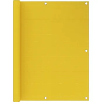 Stínicí technika Balkonová zástěna žlutá 120 x 500 cm HDPE IM_311002