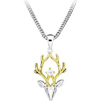 Přívěsek MOISS stříbrný přívěsek JELEN GOLD P0000984