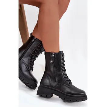 Dámské kozačky Boto Dámské pracovní kotníky s vyhříváním s dvojitým zipem Perlina Barva: Černá, Velikost: 40