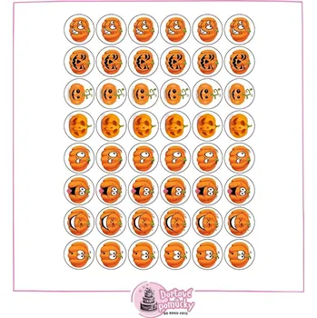 Jedlá dekorace na dort Halloween č.16 - tisk na jedlý papír nebo fondánový list - Bez úprav / Jedlý papír / Bez decor gelu