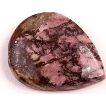 Přírodní kámen Kabošon Černý Rhodonit č.6511 (25x20x6mm)