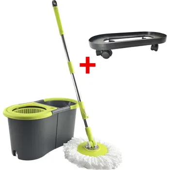 mop 4Home výhodná sada mopu s vozíkem Rapid Clean, zelená