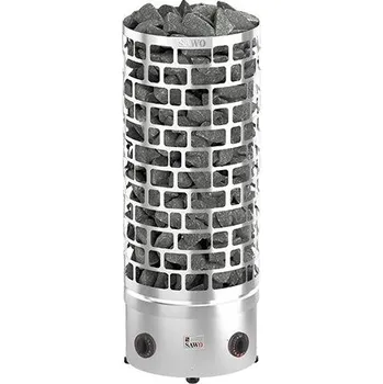 Elektrická nerezová saunová kamna SAWO ARIES 9 kW (včetně integrovaného ovladače) pro sauny o velikosti od 8 do 14 m3, kód 176273