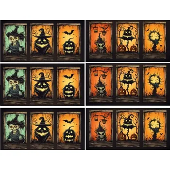 Jedlá dekorace na dort Halloween č.15 - tisk na jedlý papír nebo fondánový list - Bez úprav / Jedlý papír / Bez decor gelu