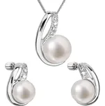 Perlová souprava z říčních perel bílá 29042.1