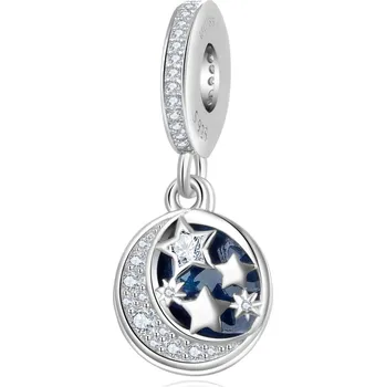 Přívěsek MOISS stříbrný přívěsek HVĚZDA SMALT CZ000103