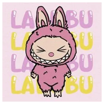 Set školních potřeb Malowanie po numerach - Ona - Labubu 25x25cm