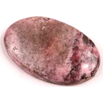 Přírodní kámen Kabošon Černý Rhodonit č.6496 (34x22x6mm)