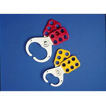 Ventil Bezpečnostní uzamykatelná spona, pro až 6 zámků, průměr oblouku zámku 38 mm, červená