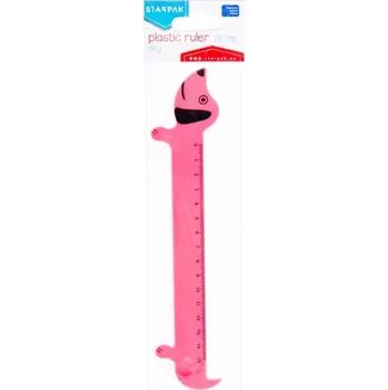 Set školních potřeb Linijka plastikowa 15cm Piesek