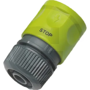 Plastová hadicová rychlospojka s aquastopem pro zahradní hadice na vodu 19 mm 3/4"